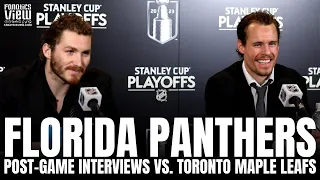 Matthew Tkachuk & Nick Cousins React to Florida Panthers Series Win vs. Toronto, Clutch OT Goal