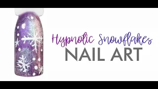 Nail art Hypnotic Snowflakes: step by step (tutorial)