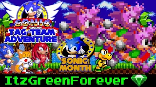 4 Amys? Too Slow! || Sonic 1 Tag Team Adventure Gameplay (Sonic Month)
