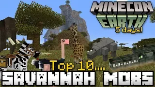 Minecraft - TOP 10 SAVANNAH MOBS [ Minecon Vote ] MCPE / Xbox / Bedrock / Java