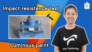 Use heavy weights to test impact resistance ability of the floor luminous paint