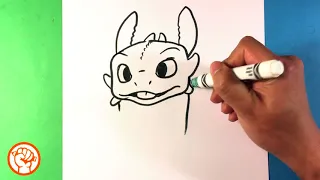 How to Draw Toothless - How to Train Your Dragon - Drawing for Beginners- Easy Pictures to Draw