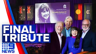 Australian singer Judith Durham farewelled at state funeral in Melbourne | 9 News Australia