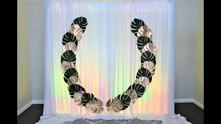 Exotic Leaf Backdrop DIY | How To