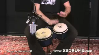 Free Bongo Lesson - 6/8 Rhythm Variation - X8 Drums