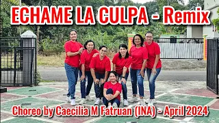 Echame La Culpa - Remix Line Dance // Choreo by Caecilia M Fatruan (INA) - April 2024