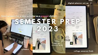 semester prep 2023 | digital planner set-up, college amazon finds & more! *as a premed student