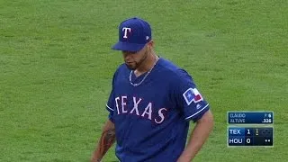 TEX@HOU: Claudio fans Beltran in the 1st inning