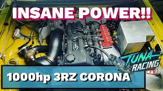 1000hp out of a 3RZ in a 70s corona!!