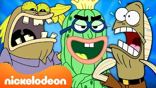 40 MINUTES Of SpongeBob's Best Background Characters! | Nickelodeon Cartoon Universe