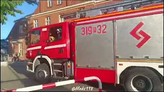 (ALARMOWO) OSP Swarzędz do pożaru oraz powrót do bazy OSP Swarzędz i JRG 3 Poznań