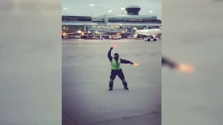 Airport dancer