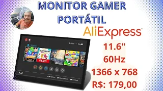 Monitor Portátil 11.6" Gamer do Aliexpress | Insano, barato e útil | É bom mesmo?