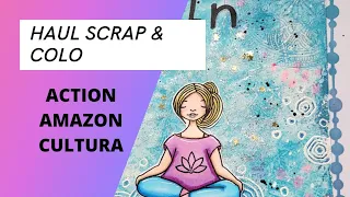 Haul action/cultura et amazon + création art journal  #scrapbooking #haul #action