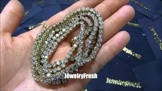 JewelryFresh Gold 51 Carat Flawless VVS Lab Diamond Necklace