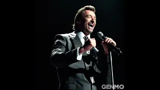 What if Hugh Jackman as a singer on stage #shorts #animation #movie #actor #ai