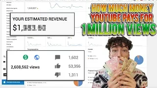 How Much Money YouTube Paid Me For 1+ Million Views (Viral Video)