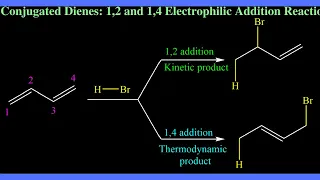 Conjugated Dienes: 1,2 and 1,4 Electrophilic Addition Reaction