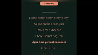 sunny sunny song lyrics | yo yo Honey singh @ L L