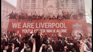 LIVERPOOL FC Parade through Liverpool City Centre! 😮 #liverpool #shorts #lfc