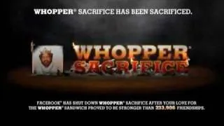 Burger King | WHOPPER SACRIFICE