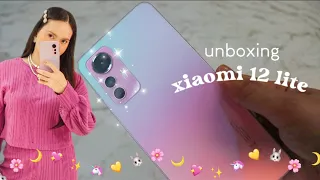 xiaomi 12 lite unboxing ðŸŒ¸ aesthetic setup & accessories