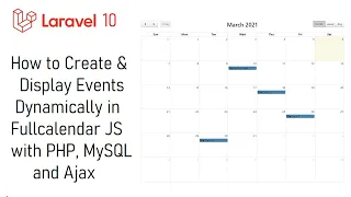 How to Create and Display Events Dynamically in Fullcalendar JS with PHP, MySQL and Ajax