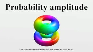 Probability amplitude