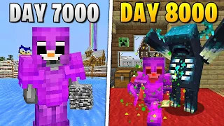 I Survived 8,000 Days in HARDCORE Minecraft...