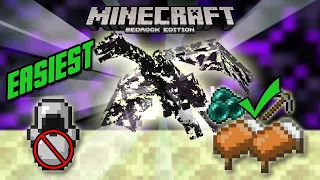 The EASIEST and SIMPLEST Ender Dragon Kill!! Tutorial Minecraft Bedrock (MCPE/Xbox/PS4/Switch)