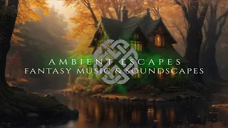 1 Hour of Calm Celtic Fantasy Music & Forest Sounds | Ambient Enchanted Autumn Cottage