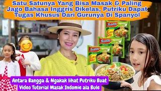 Anak ini Sekolah SD Di Spanyol, Dapat Tugas Bikin Tutorial Masak Indomie Dari Gurunya