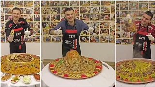 CZN BURAK COOKING GIANT MEALS TURKISH CHEF