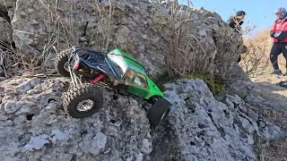 RC Car LCG 4WS Rock Crawler - InjoraRC New Tire Test #rc #rccar #offroad