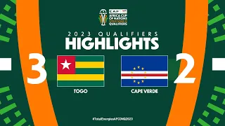 Togo 🆚 Cape Verde | Highlights - #TotalEnergiesAFCONQ2023 - MD6 Group B