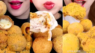 #asmr #mukbang #compilation       ASMR COMPILATIONS BBURINGKLE CHICKEN+CHEESEBALL HOTDOG EATINGSOUND