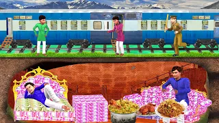 Underground Train House Money Thief Secret House Hindi Kahaniya Hindi Moral Stories New Comedy Video