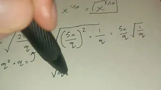 Algebra: Simplifying Radicals