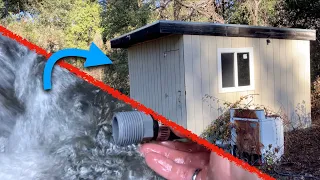 Creating an Off Grid - Gravity Fed Water Supply for My Outhouse