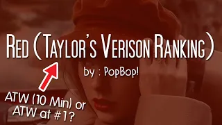 Taylor Swift's "RED (Taylor's Version) Top 29 Ranking (super hard!!) | PopBop!