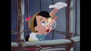 Pinocchio (1940) - Pinocchio's Lie Scene