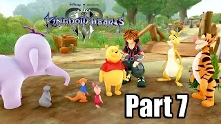 Kingdom Hearts 3 [PS4 PRO] English Walkthrough Part 7 - Hundred Acre Wood (No Commentary)