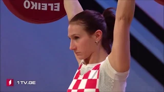 Marina Marković (55 kg) Clean & Jerk 75 kg - 2019 European Weightlifting Championships