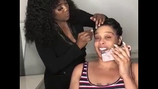 how to do a lace wig finger wave install featuring Blondedy Ferdinand