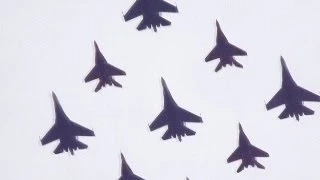 Самолеты в небе над Крымом 9 Мая 2014 г.