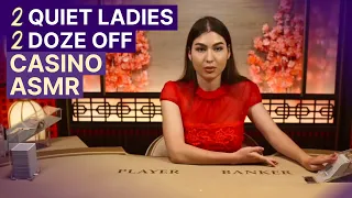 DOZE OFF with Quiet, Mumbly Baccarat ♦️ Unintentional ASMR Casino