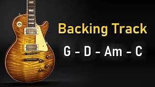 Melodic Rock Pop BACKING TRACK G Major | 72 BPM | Guitar Backing Track