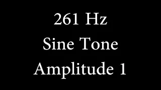 261 Hz Sine Tone Amplitude 1