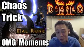Finding Runes with Chaos Trick, OMG Moments, Hellforge SCAM!? D2R Diablo 2 Resurrected Highlights