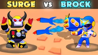 SURGE vs BROCK | 1 vs 1 | 30 Tests | Best Brawler in Brawl Stars?